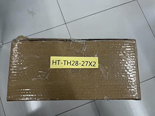 Modern Bedside Lamps Set of 2 – Small Table Lamps with Linen Fabric Shades & Metal Frame, Desk Lamps for Bedroom, Living Room, or Office (Cream/Black)