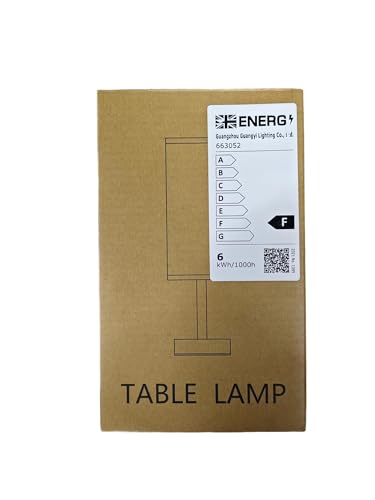 Small Bedside Table Lamp – Compact Fabric Shade Lamp with Button Switch, Warm White Light for Bedroom, Kids Room, Dorm, or Office (Bulb Included)